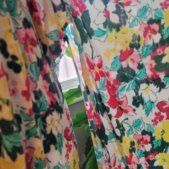 Vintage Floral Kimono Style Dressing Robe - Picture 4 of 13